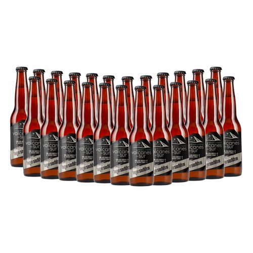 Pack 24 Cervezas  Volcanes del Sur Lager Sin Filtrar 350ml