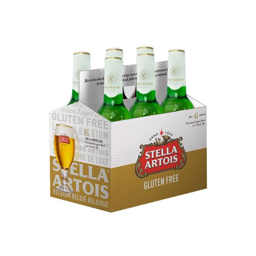 Pack 24 Cervezas Stella Artois Gluten Free Botella 330ml
