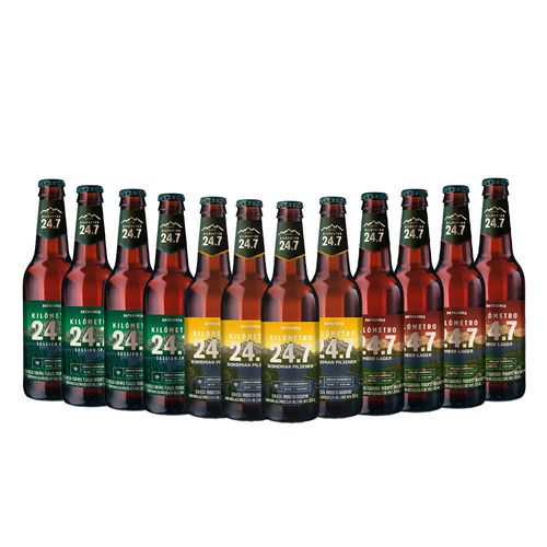 Pack Variedades 12 Cervezas Km 24.7 Botella 355ml