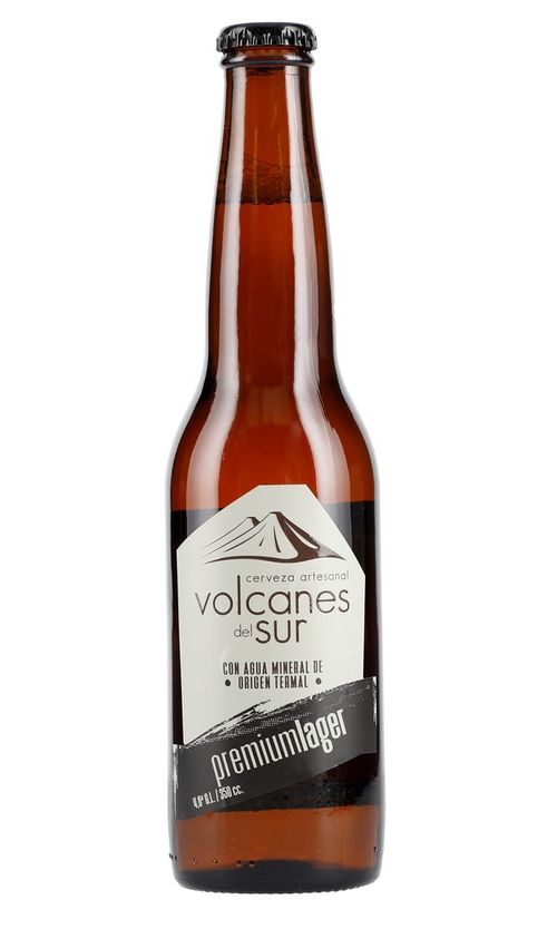 Cerveza Volcanes del Sur Premium Lager Botella 350ml