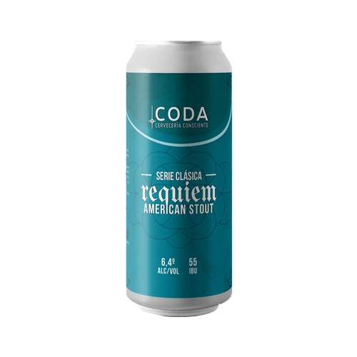 Cerveza Coda Requiem American Stout Lata 473ml