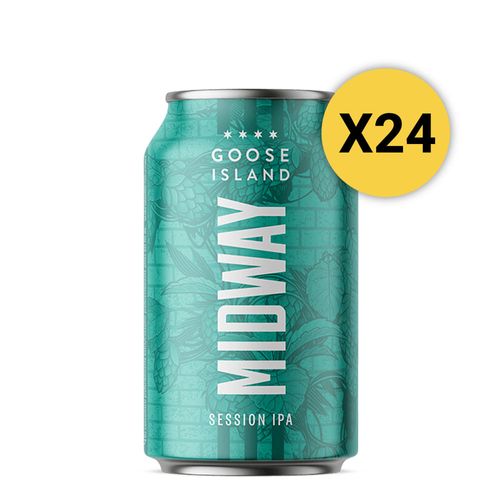 Pack 24 Cervezas Goose Island Midway Session Ipa Lata 330ml
