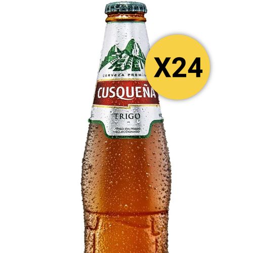 Pack 24 Cervezas Cusqueña Trigo Botella 330ml