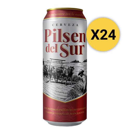 Pack 24 Cervezas Pilsen del Sur Lata 473ml