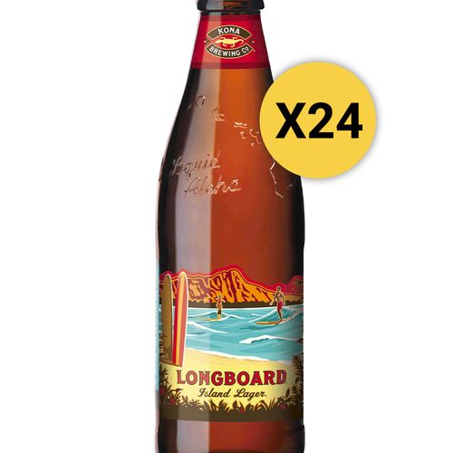 Pack 24 Cervezas Kona Long Board Botella 355ml