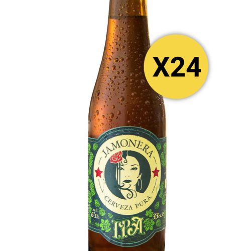 Pack 24 Cervezas Jamonera IPA Botella 330ml