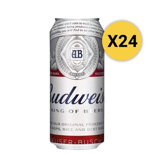 Pack 24 Cervezas Budweiser Lata 473ml