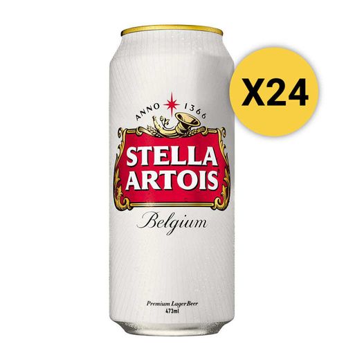 Pack 24 Cervezas Stella Artois Lata 473ml