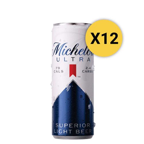 Pack 12 Cervezas Michelob Ultra Lata 355ml