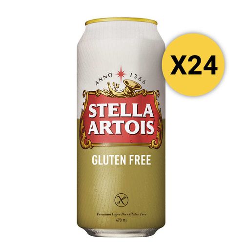 Pack 24 Cervezas Stella Artois Gluten Free Lata 473ml