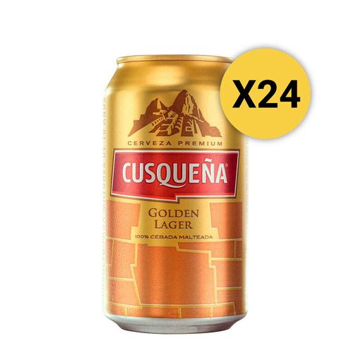 Pack 24 Cervezas Cusqueña Golden Lata 354ml