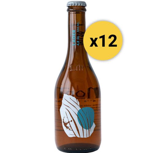Pack 12 Cervezas La Montaña Lager Botella 330ml
