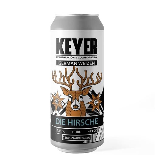 Cerveza Keyer Die Hirsche Lata 473ml