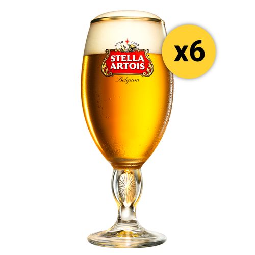 Pack 6 Copas Stella Artois 330cc