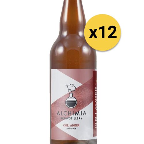 Pack 12 Cervezas Alchimia Chili Amber Botella 330ml