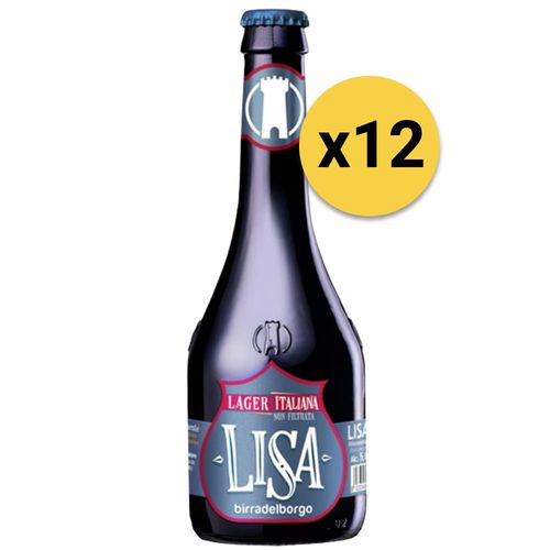 Pack 12 Cervezas Birra Del Borgo Lisa Botella 330ml